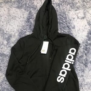 New Adidas Black Hoodie S